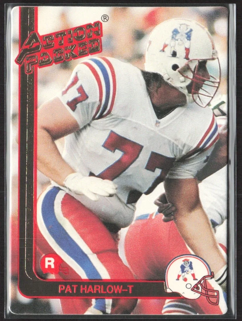 Pat Harlow 1991 Action Packed Rookie/Update #7 New England Patriots