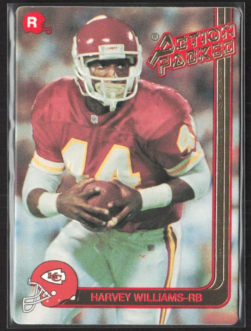 Harvey Williams 1991 Action Packed Rookie/Update #16 Kansas City Chiefs